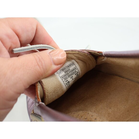 Sebago Seashell Two Eye Loafer Womens 8.5M Pink Metallic Comfort Moc Toe Flat - Picture 10 of 13